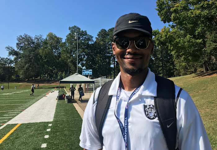 Erik Hamilton played in the Charlotte Police Activities League as a kid; now he’s a coach.